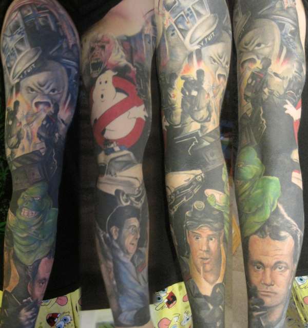 Ghostbusters Sleeve tattoo