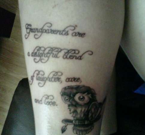 Gparents tattoo<3 tattoo