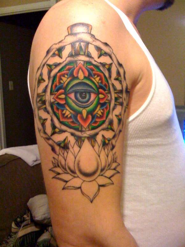 Half color tattoo