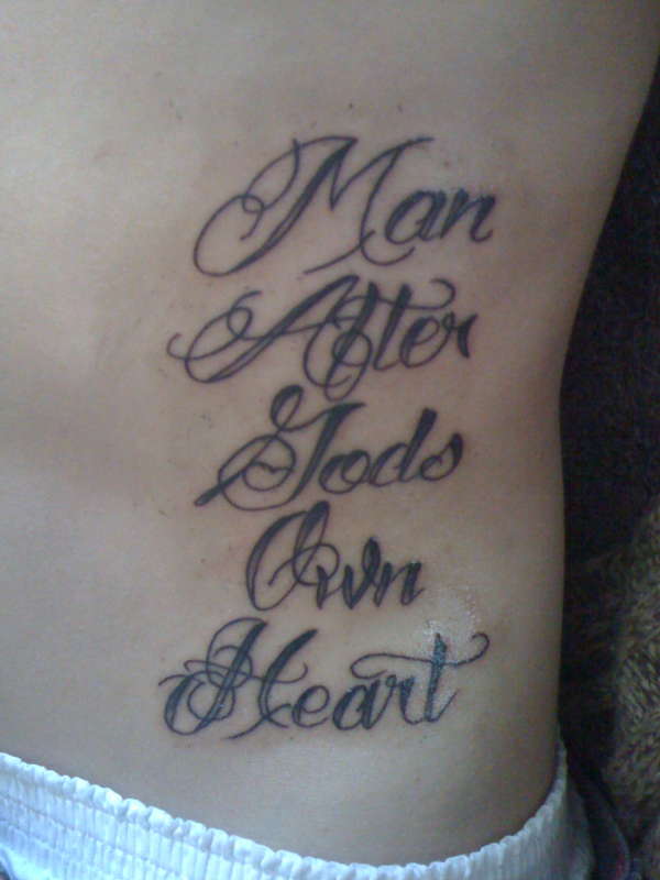 Man After Gods Own Heart tattoo