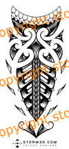 Maori tribal forearm tattoo design tattoo