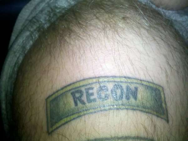 RECON tab tattoo