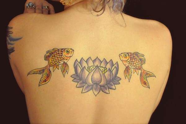 Rainbow Goldfish tattoo