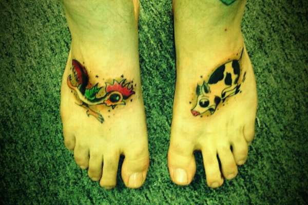 Sailor Jerry Feet tattoo
