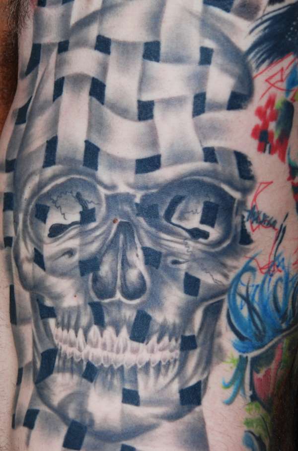 Skull Weave tattoo