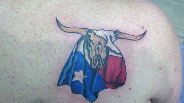 Texas Longhorn tattoo