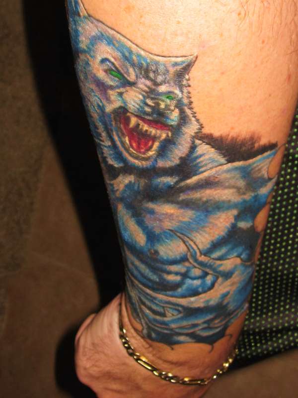 Werewolf tattoo