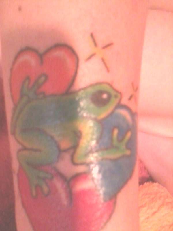 frogs and hearts tattoo