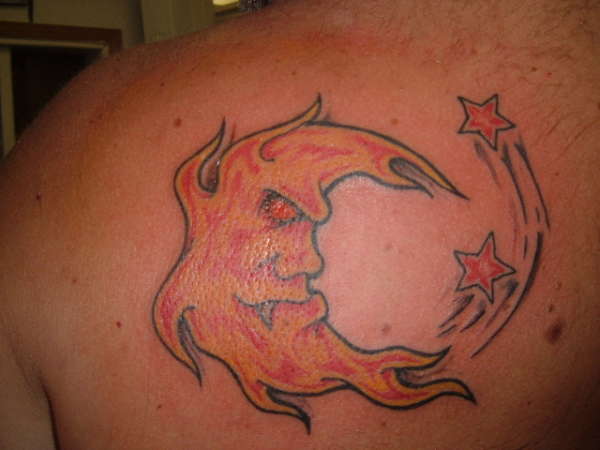 mean moon tattoo