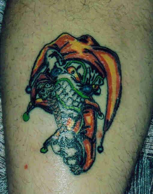 crazy clown tattoo