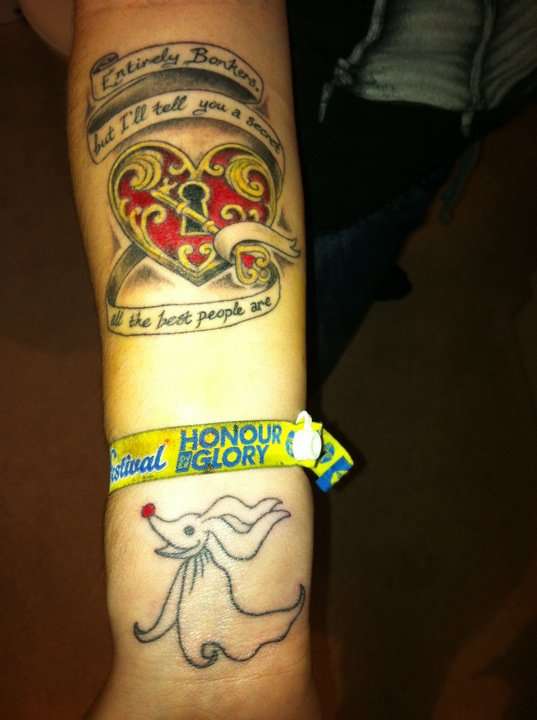 the start to my Tim Burton sleeves tattoo