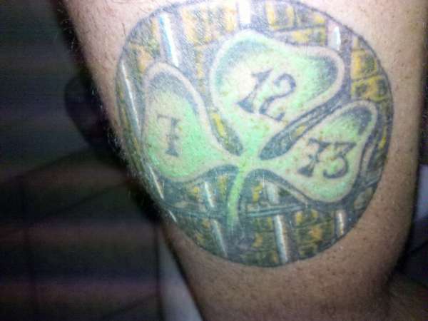 three leaf shamrock tattoo