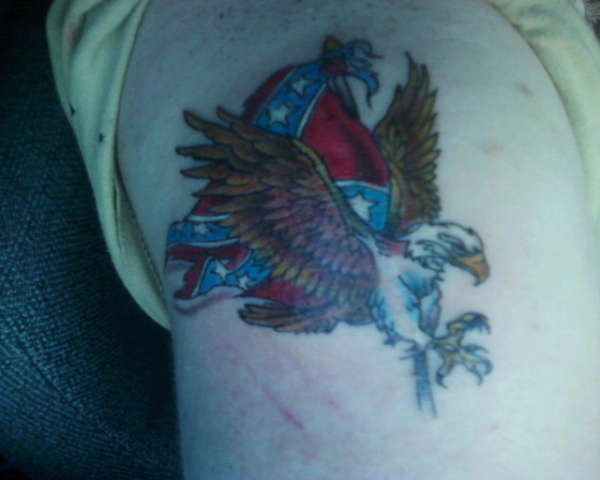 Confederate Eagle tattoo