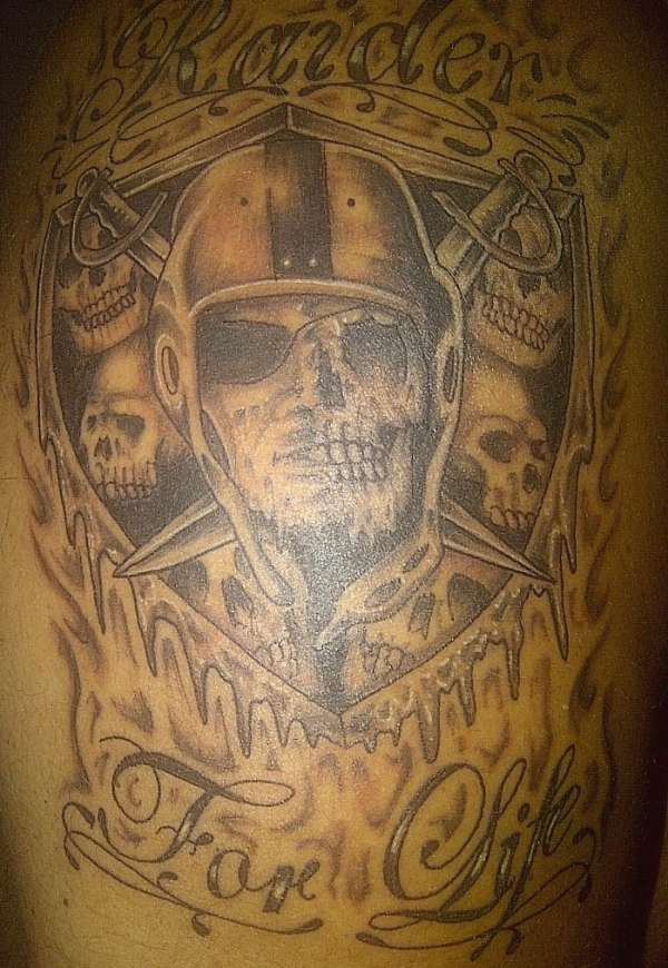 Raider Skulls tattoo