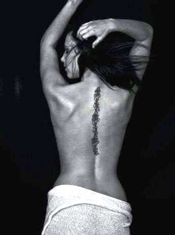 Spinal tattoo