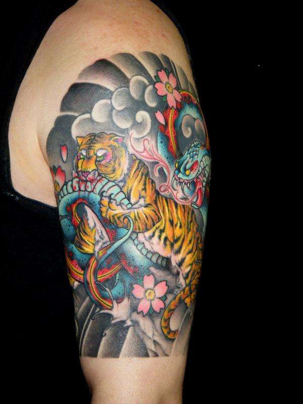 Tyger and Serpent tattoo