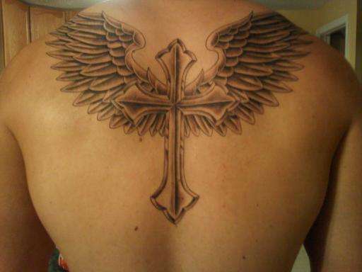 Winged Cross tattoo