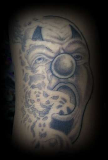 clown tattoo