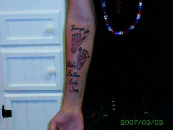 footprint tattoo