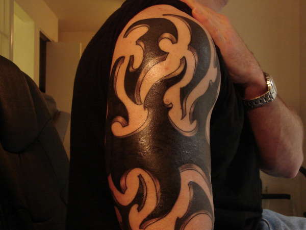 arm-band coverup tattoo