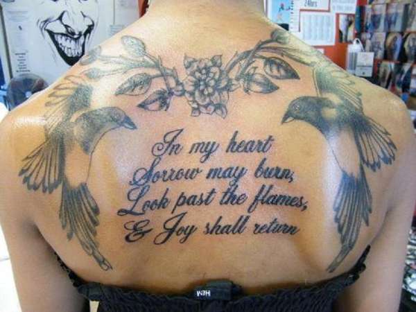 magpies carry a message tattoo