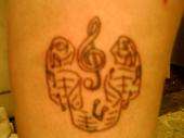 music symbols tattoo
