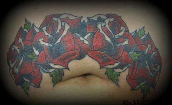 roses cover up tattoo
