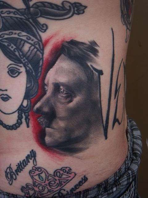 Adolf Hitler tattoo