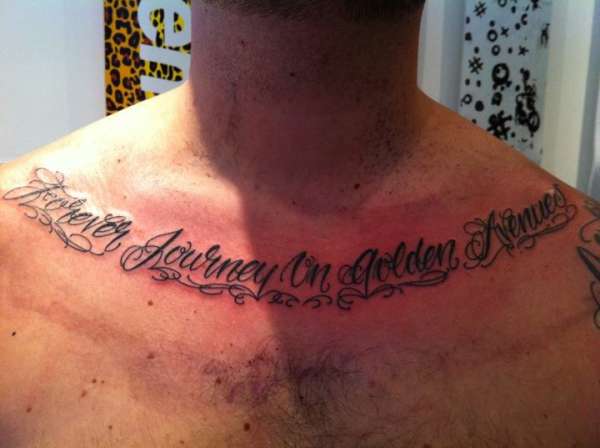 Chest Rocker tattoo