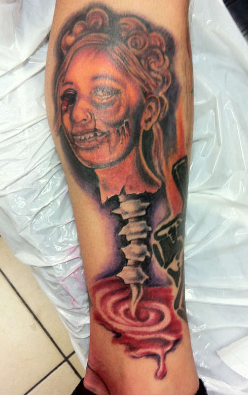 Ex Girlfriend Portrait More Dead tattoo