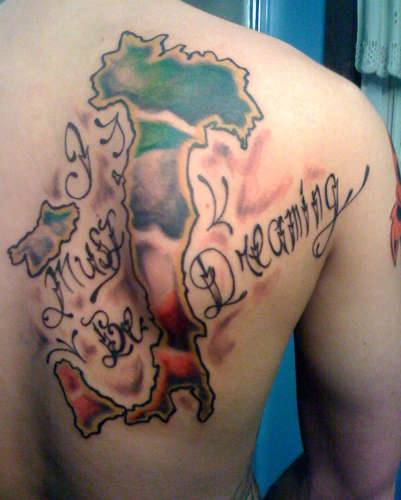Italy and Words tattoo