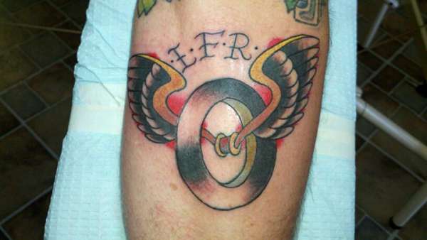 "LFR" tattoo