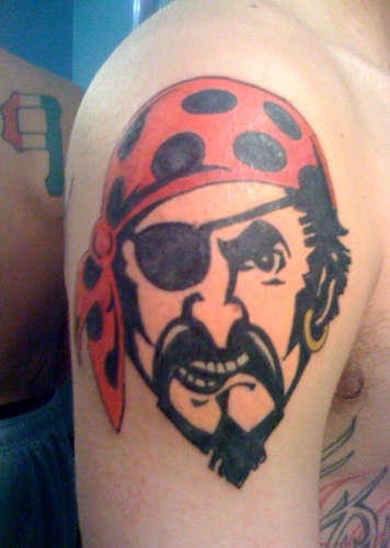 Pittsburgh Pirate Face tattoo