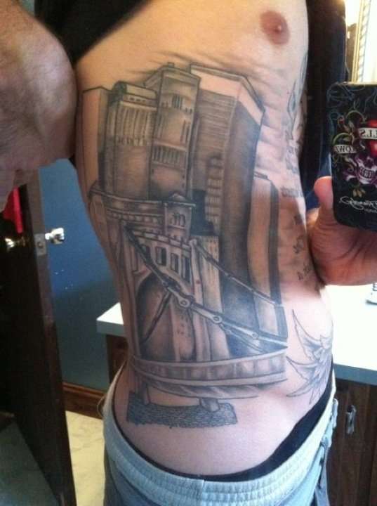 Pittsburgh Sykline tattoo