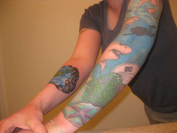 Shark Sleeve tattoo