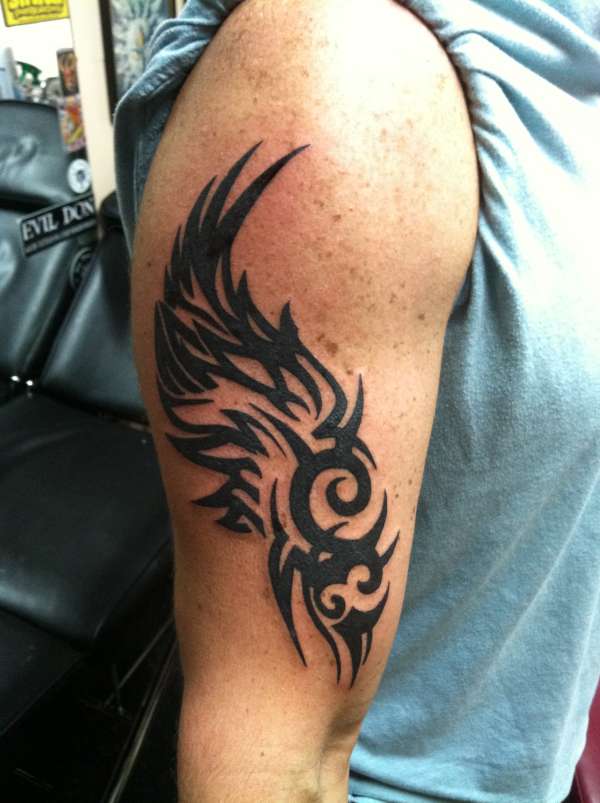 Tribal Wing tattoo