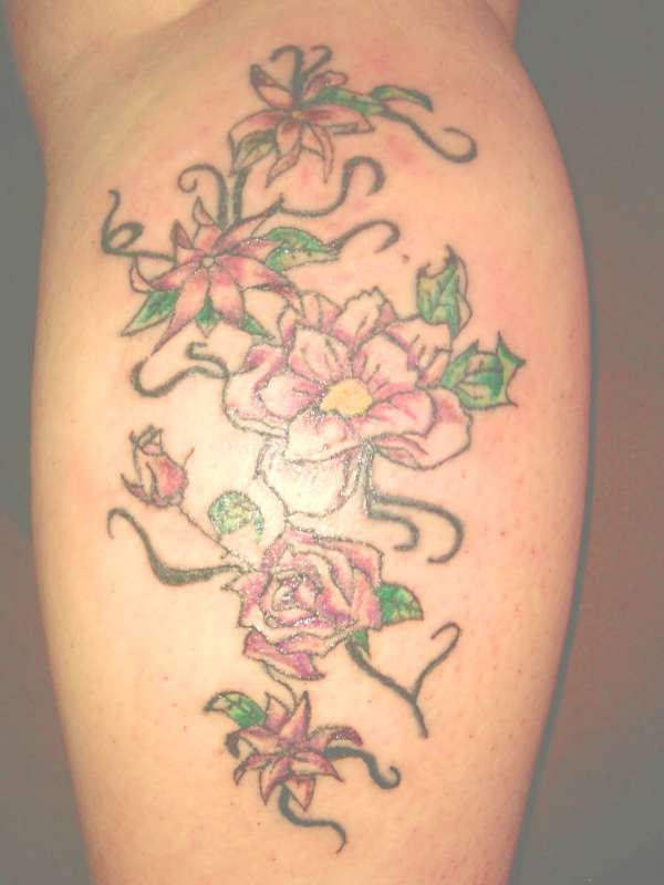 floral tattoo