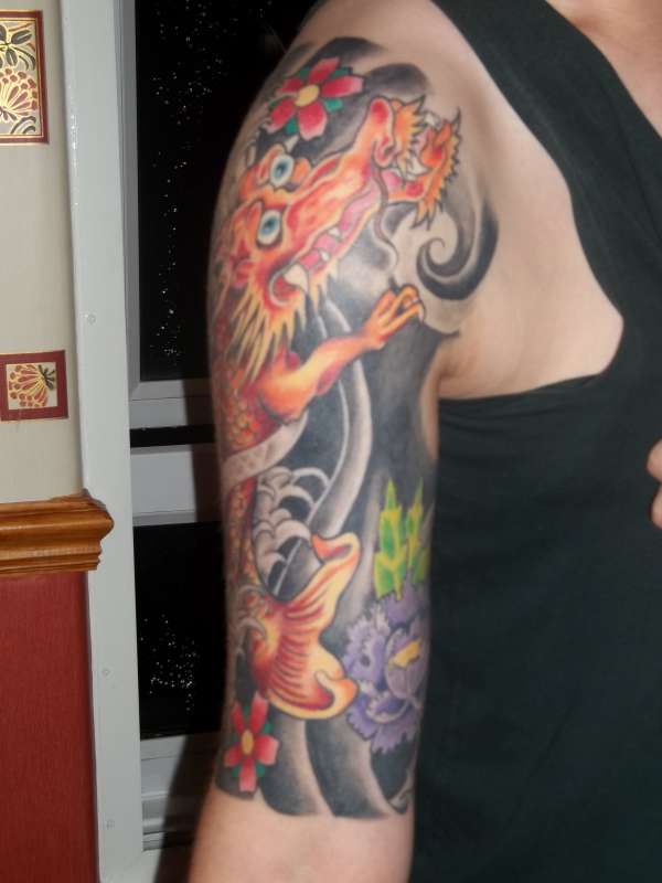 front of my japanese sleeve! tattoo