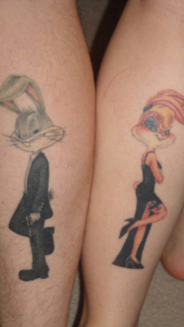 mr. and mrs. bunny tattoo