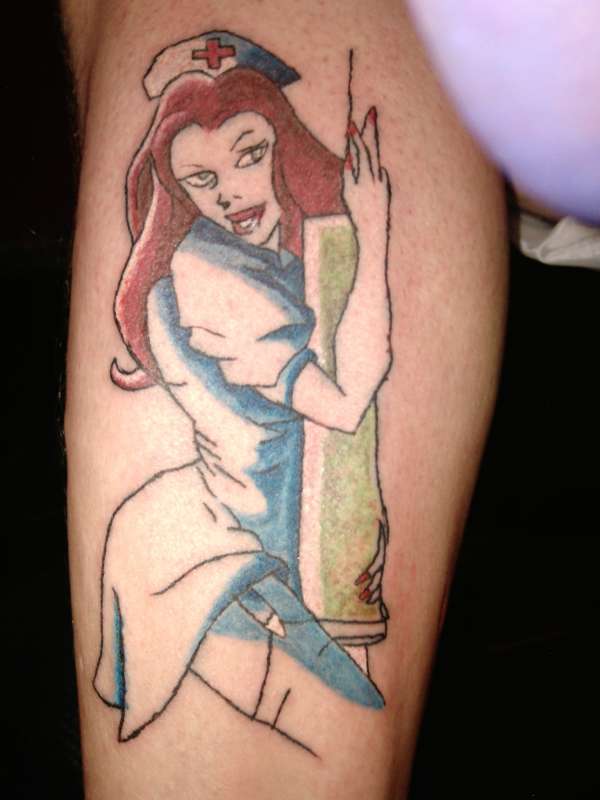 saucy nurse tattoo