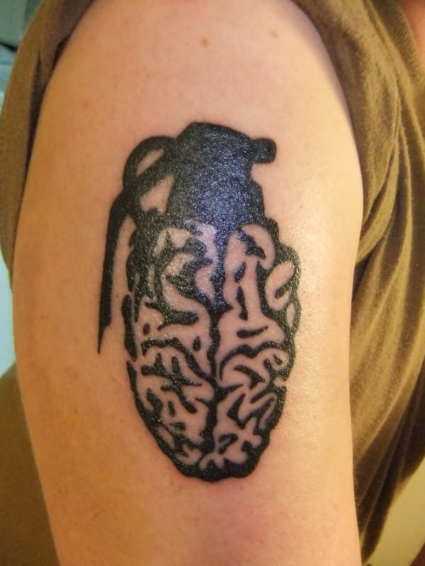 Brain Grenade tattoo