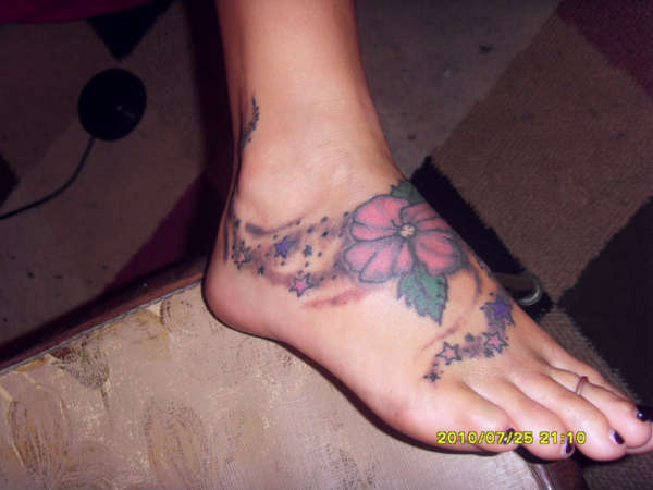 Flower on foot.. tattoo