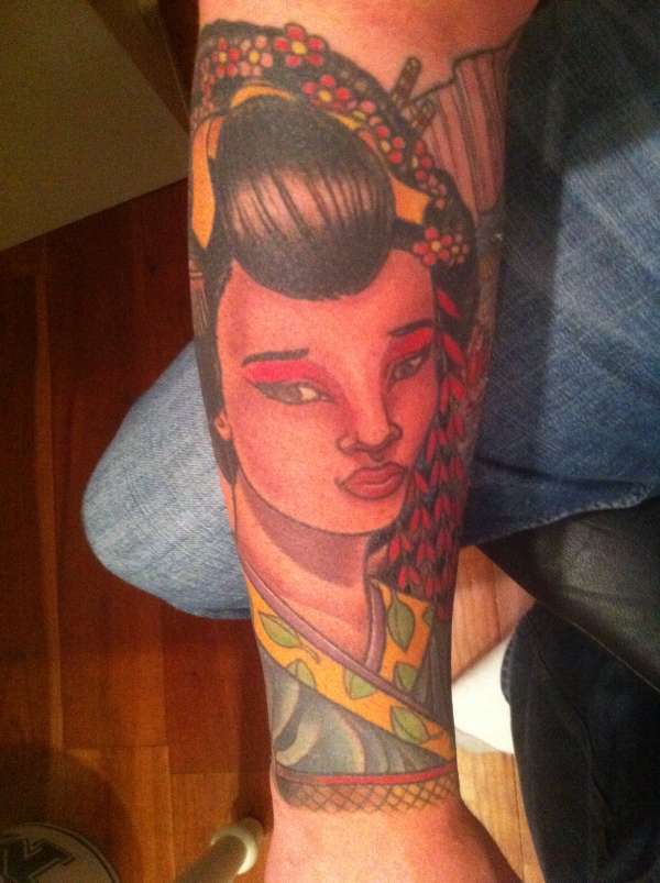 Geisha Sleeve tattoo