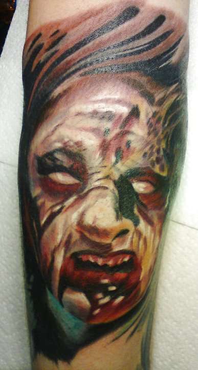 evil dead portrait tattoo