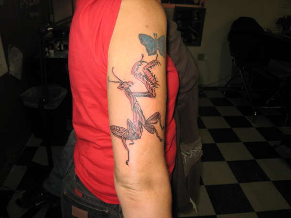 mantid tattoo