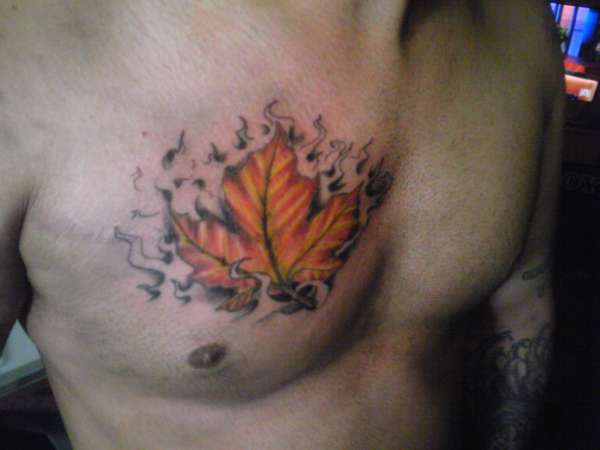 maple leaf tattoo