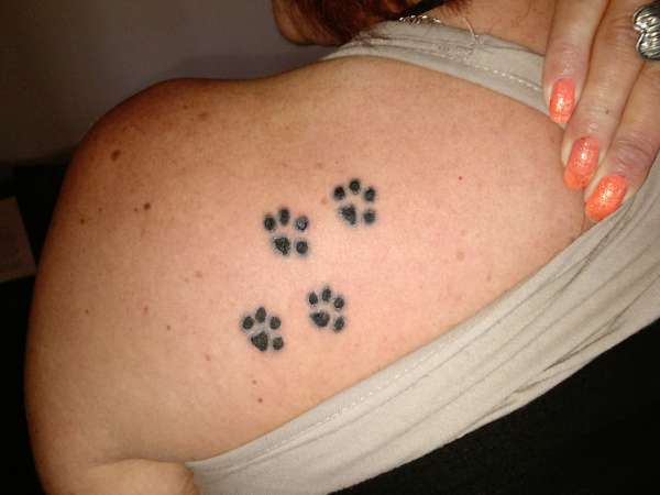 paws on my friend shirley tattoo