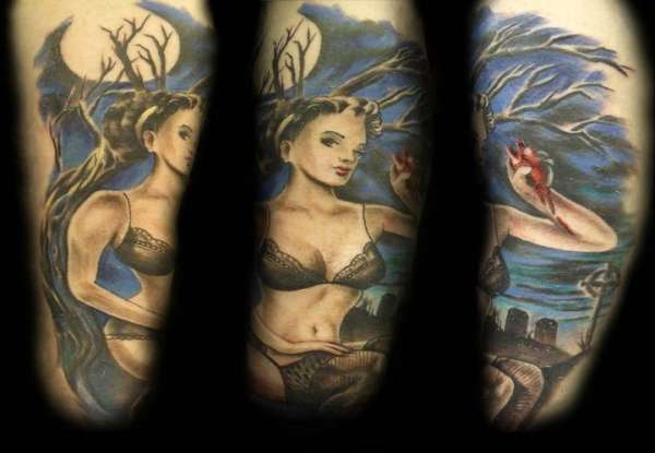 pin-up tattoo