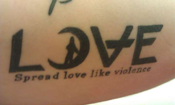 spread love tattoo