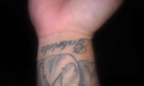 wifes name tattoo